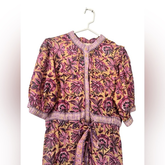 Lola Australia Pacific Boho Belted Midi Dress Size L - Picture 11 of 15